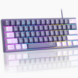 Compact 61-Key RGB Gaming Keyboard for Everyday Practical Use