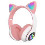 Wireless Cat Ear Headphones with LED Lights