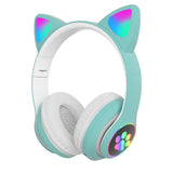 Wireless Cat Ear Headphones with LED Lights