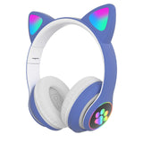 Wireless Cat Ear Headphones with LED Lights