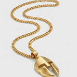 Spartan Helmet Pendant Necklace For Men