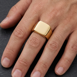 Rectangle Signet Ring For Men