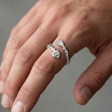 Fish Bone Statement Ring For Women
