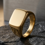Rectangle Signet Ring For Men