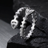 Fish Bone Statement Ring For Women