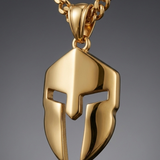 Spartan Helmet Pendant Necklace For Men