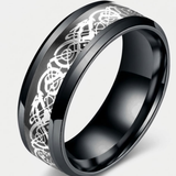Dragon Motif Statement Ring For Men