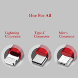 3-In-1 Retractable Charging Cable for Everyday Device Charging