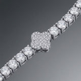 5mm Iced Motif Tennis Chain For Men