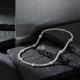 5mm Iced Motif Tennis Chain For Men