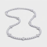 5mm Iced Motif Tennis Chain For Men