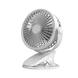 Rechargeable Clip-On Mini Fan with Three Speeds