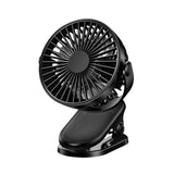 Rechargeable Clip-On Mini Fan with Three Speeds