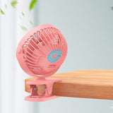 Rechargeable Clip-On Mini Fan with Three Speeds