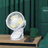 Rechargeable Clip-On Mini Fan with Three Speeds