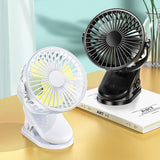 Rechargeable Clip-On Mini Fan with Three Speeds