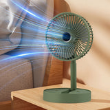 Foldable Rechargeable Telescopic Table Fan for Everyday Electronic Use