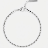 Stainless Steel 3MM  Rope Chain Bracelet For Men