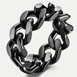 Cuban Link Statement Ring For Men