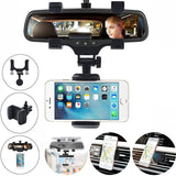 360° Rear-View Mirror Smartphone Holder for Everyday Phone Use