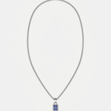 Gemstone Pendant Stainless Steel Chain For Men