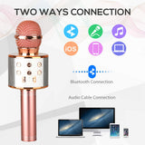 Rechargeable Wireless Bluetooth Karaoke Microphone for Everyday Listening and Travel