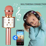 Rechargeable Wireless Bluetooth Karaoke Microphone for Everyday Listening and Travel