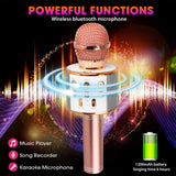Rechargeable Wireless Bluetooth Karaoke Microphone for Everyday Listening and Travel