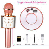 Rechargeable Wireless Bluetooth Karaoke Microphone for Everyday Listening and Travel