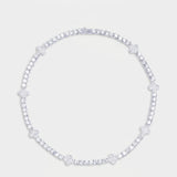 5mm Iced Motif Tennis Chain For Men