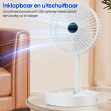 Foldable Rechargeable Telescopic Table Fan for Everyday Electronic Use