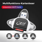 4-In-1 SD and Micro SD Card Reader