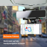 360° Rear-View Mirror Smartphone Holder for Everyday Phone Use
