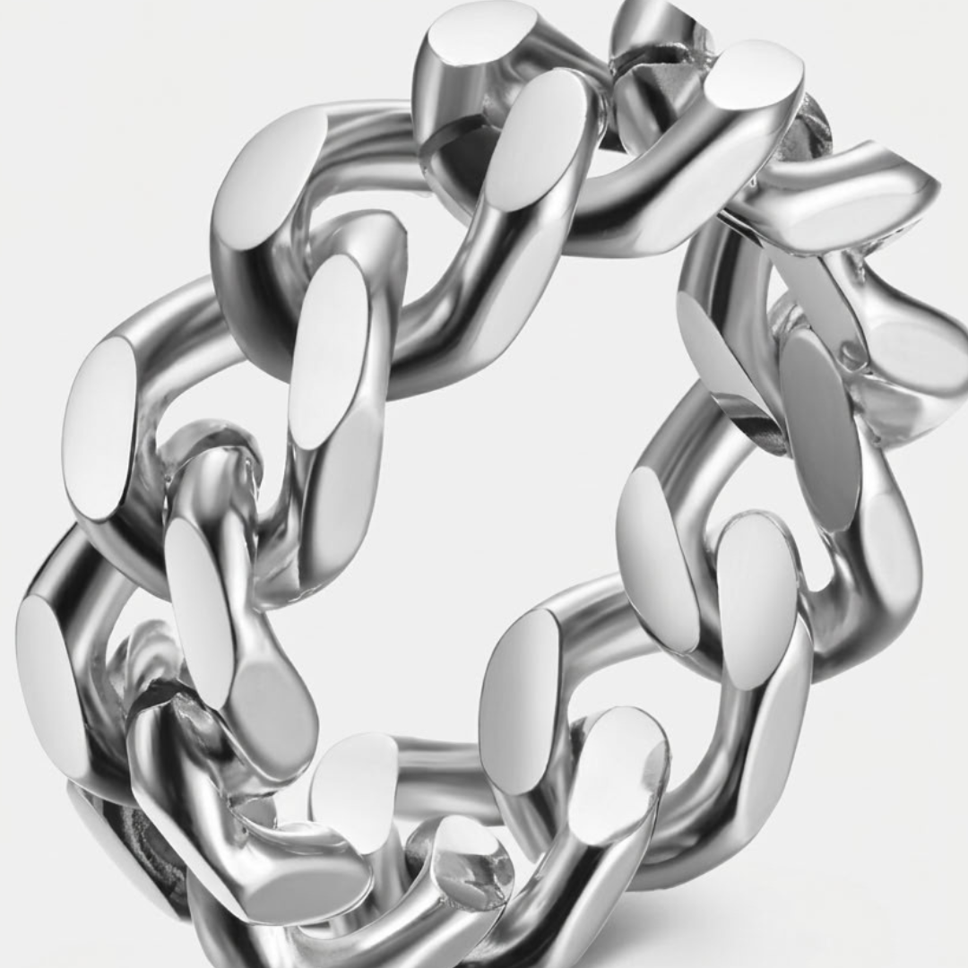 Cuban Link Statement Ring For Men