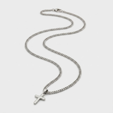 Stainless Steel Cross Chain Necklace For Men