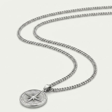 Compass Pendant Stainless Steel Chain For Men