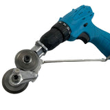 Double-Head Drill Attachment Sheet Metal Cutter