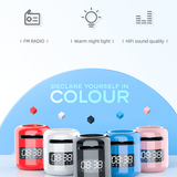Bluetooth Speaker with FM Radio and Alarm Clock