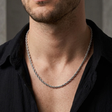 Stainless Steel Rope Chain Necklace For Men