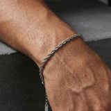 Stainless Steel 3MM  Rope Chain Bracelet For Men