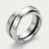 Double Band Statement Ring For Men