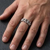 Cuban Chain Stainless Steel Ring For Men