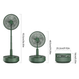 Foldable Rechargeable Telescopic Table Fan for Everyday Electronic Use