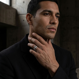 Amsterdam Pattern Band Ring For Men