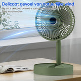 Foldable Rechargeable Telescopic Table Fan for Everyday Electronic Use
