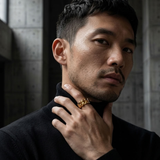 Cuban Link Statement Ring For Men