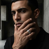 Double Band Statement Ring For Men