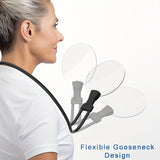 Adjustable 5X Hands-Free Magnifying Glass for Everyday Practical Use