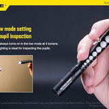 Compact Medical Penlight with Three Brightness Levels