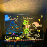 USB LED Reusable Message Board with Markers
